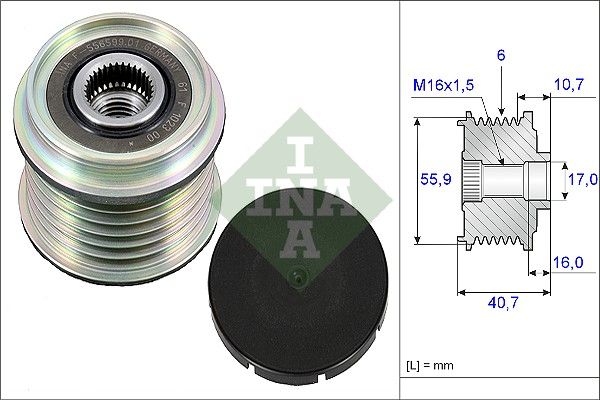 WILMINK GROUP Механизм свободного хода генератора WG1253610